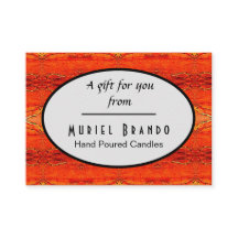 Rustic Candle Company Fournit Carte de boîtier