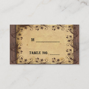 Rustic Country Grange Mariage Bois Cartes de Place