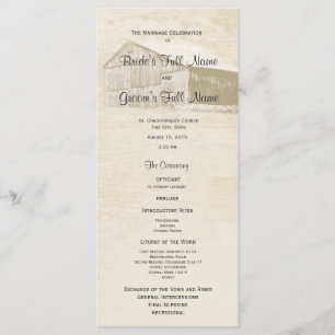Rustic Country Programme de mariage de famille