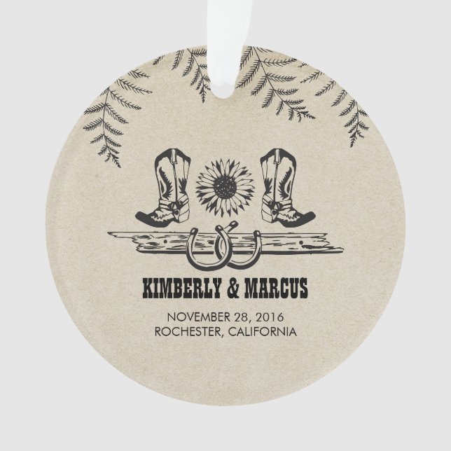 Rustic Country Western Barn Mariage (devant)