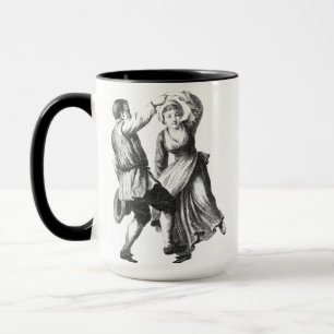 Rustic Dance Folk Art Coffee Mug Cup