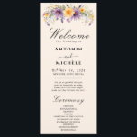 Rustic Earth Florals Programme de mariage<br><div class="desc">Programme de mariage minimal moderne Ordre des événements Il s'agit d'un programme de mariage moderne avec une police élégante et une disposition minimaliste. Modifiez tous les libellés et toutes les couleurs de police et d'arrière - plan. // Pour les articles correspondants, visitez la collection "HARLOW" dans le magasin Sincerely By...</div>