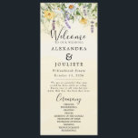 Rustic Earth Florals Programme de mariage<br><div class="desc">Programme de mariage minimal moderne Ordre des événements Il s'agit d'un programme de mariage moderne avec une police élégante et une disposition minimaliste. Modifiez tous les libellés et toutes les couleurs de police et d'arrière - plan. // Pour les articles correspondants, visitez la collection "HARLOW" dans le magasin Sincerely By...</div>