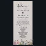 Rustic Earth Florals Programme de mariage<br><div class="desc">Programme de mariage minimal moderne Ordre des événements Il s'agit d'un programme de mariage moderne avec une police élégante et une disposition minimaliste. Modifiez tous les libellés et toutes les couleurs de police et d'arrière - plan. // Pour les articles correspondants, visitez la collection "HARLOW" dans le magasin Sincerely By...</div>