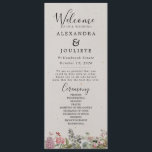 Rustic Earth Florals Programme de mariage<br><div class="desc">Programme de mariage minimal moderne Ordre des événements Il s'agit d'un programme de mariage moderne avec une police élégante et une disposition minimaliste. Modifiez tous les libellés et toutes les couleurs de police et d'arrière - plan. // Pour les articles correspondants, visitez la collection "HARLOW" dans le magasin Sincerely By...</div>