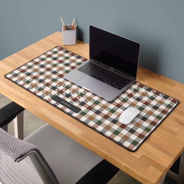 Rustic Earth Tone Plaid Pattern (Bureau 2)