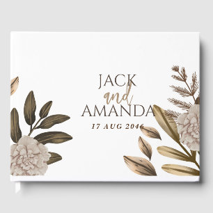 Rustic Elegance Chic Floral Mariage Livre d'or