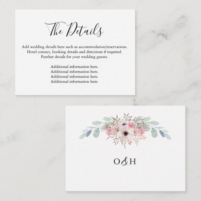 Rustic Eucalyptus Green Details Carte de boîtier (Devant / Derrière)