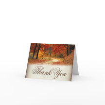 Rustic Fall Leaves Automne Merci Cartes