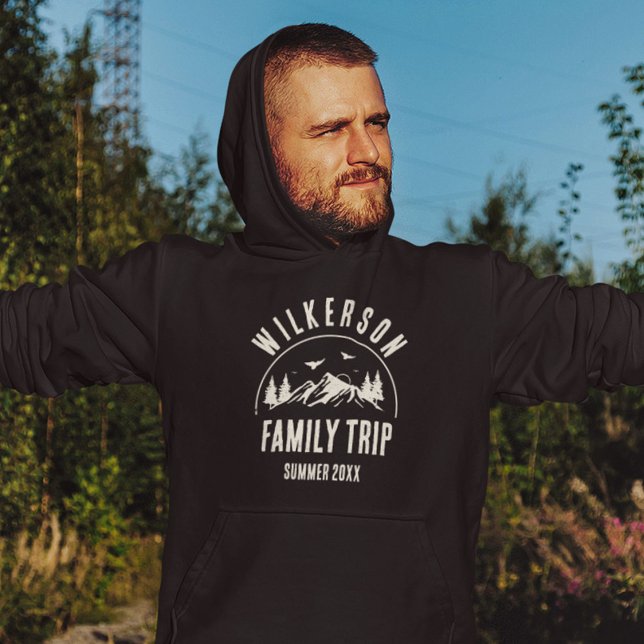 Rustic Family Trip Cabine Woods Retro Sweat - shir (Créateur téléchargé)
