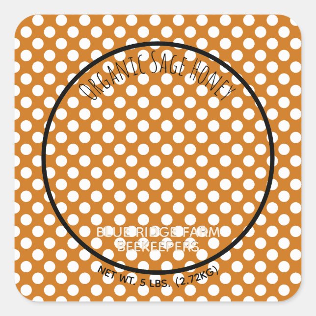 Rustic Farm Ajoutez Votre Photo Stickers Miel Ambr (Devant)