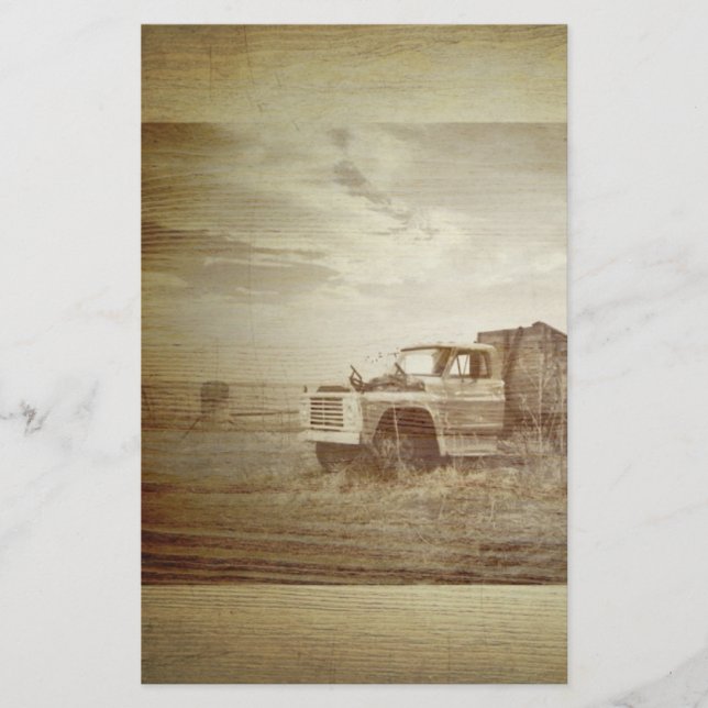 Rustic Farm Truck Mariage campagnard Ouest (Devant)