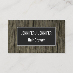 Rustic Faux Wood Look Motif Carte de visite