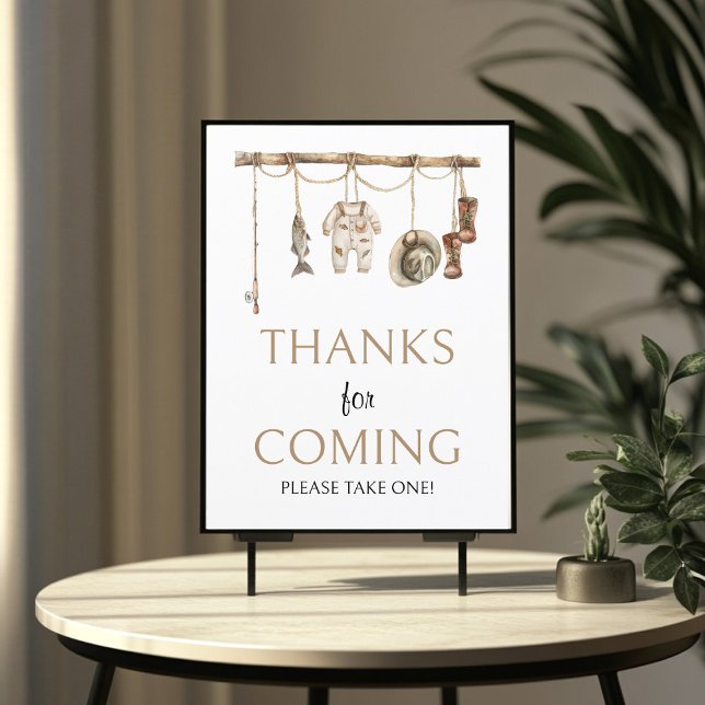 Rustic Fishing Merci d'être venu Signal 8x10 (Créateur téléchargé)