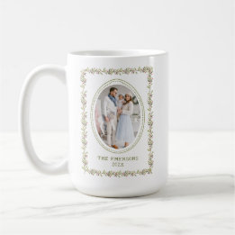 Rustic Green Botanical Christmas Mug