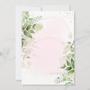 Rustic Greenery Blush Pink Détails Mariage personn