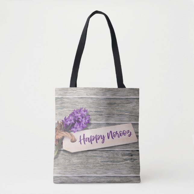 Rustic Happy Norooz Hyacinth - Sac fourre-tout (Devant)