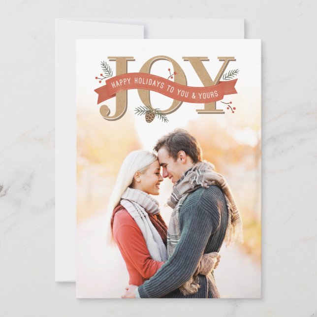 Rustic Joy Carte photo de vacances (Devant)