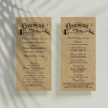 Rustic Kraft Mariage Ceremony Modèles du programme<br><div class="desc">Rustic Kraft Mariage Ceremony Modèles du programme.</div>