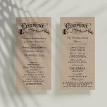 Rustic Kraft Mariage Ceremony Modèles du programme<br><div class="desc">Rustic Kraft Mariage Ceremony Modèles du programme.</div>