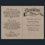 Rustic Kraft Mariage Ceremony Modèles du programme<br><div class="desc">Rustic Kraft Mariage Ceremony Modèles du programme</div>
