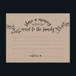 Rustic Kraft partage une carte mémoire<br><div class="desc">Rustic Kraft Partage une mémoire ou un mot à la famille</div>