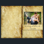 Rustic Love est Patient Mariage Cérémonie Programm<br><div class="desc">Rustic Love est Patient Mariage Cérémonie Programmes - changez la photo de démonstration à votre propre. Ce programme de mariage de 8, 5 po x 11 po correspond à l'invitation et aux autres objets présentés ci-dessous. Il est conçu pour être plié au centre. Tout le texte est entièrement personnalisable :...</div>