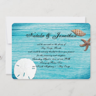 Rustic Marine Blue Destination Beach Mariage