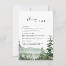 Rustic Mountain Forest Détails Carte de boîtier