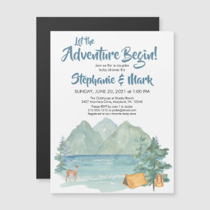 Rustic Mountains Baby shower de camping aventure