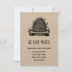 Rustic Nouveau domicile Nouvelle adresse  Déplacem