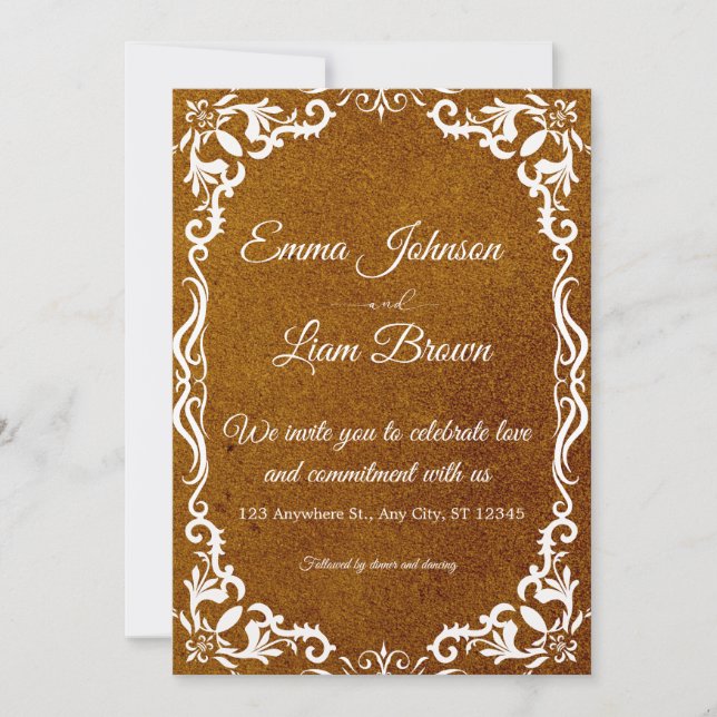 Rustic Papel Picado Mexican Wedding Invitation (Devant)