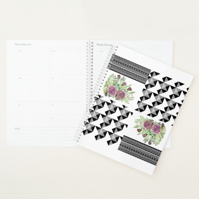 Rustic, patchwork, rose (Devant avec enveloppe)