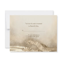 Rustic Pays Western Mariage Réponses Cartes