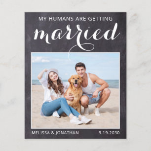 Rustic Pet Chien Mariage Photo Budget Enregistrer