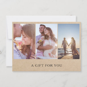 Rustic Photo Collage Photographie Certificat Cadea