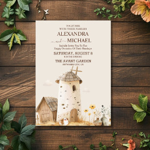 Rustic Ranch Farm Grange Faire-part de mariage