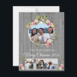 Rustic Romantic Holiday 4 Photo collage Noël<br><div class="desc">Rustic Romantic Holiday 4 Photo collage Carte de voeux de Noël</div>