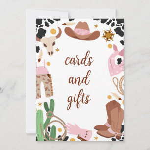 Rustic Rose Premier Rodéo Anniversaire Menu Carte 