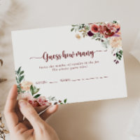 Rustic Summer Floral Devine Combien De Carte De Je