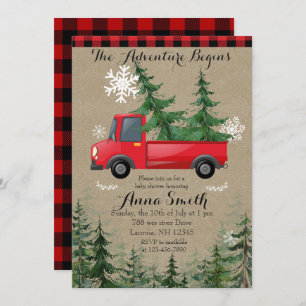Rustic The Adventure lance une invitation Baby sho