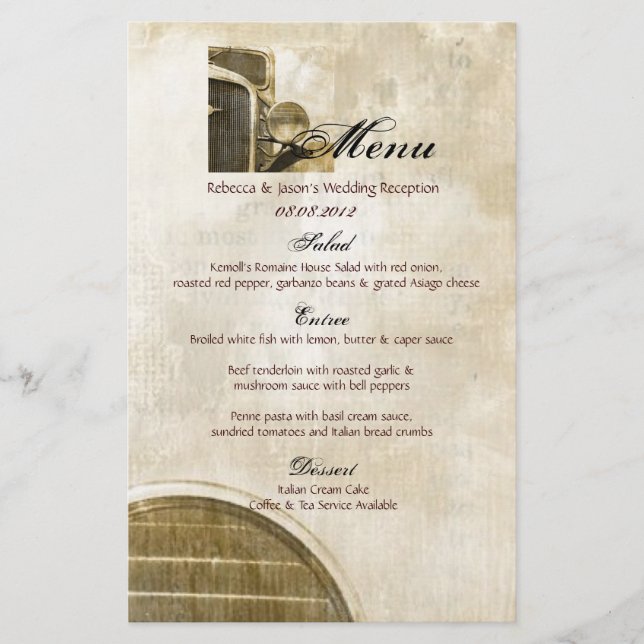 Rustic Truck Western Country Mariage (Devant)