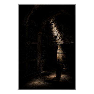 Rustic Underground Wine Cellar Fine Art Poster