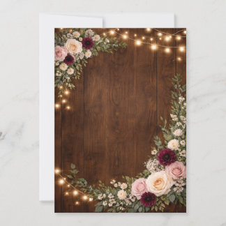 rustic wedding invitations 