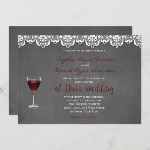 Rustic Winery Mariage Invitation personnalisée