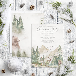 Rustic Winter Mountain Fête Invitation