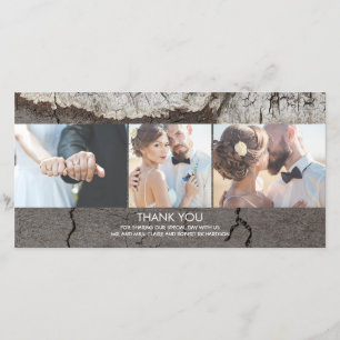Rustic Wood Country Grange Mariage Merci