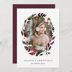 Rustic Wreath Carte photo