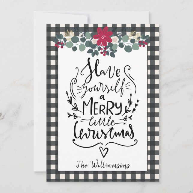 Rustique Agritourisme noir blanc Plaid Carte de No (Devant)