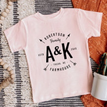 Rustique Arrow Famille Monogramme Ferme